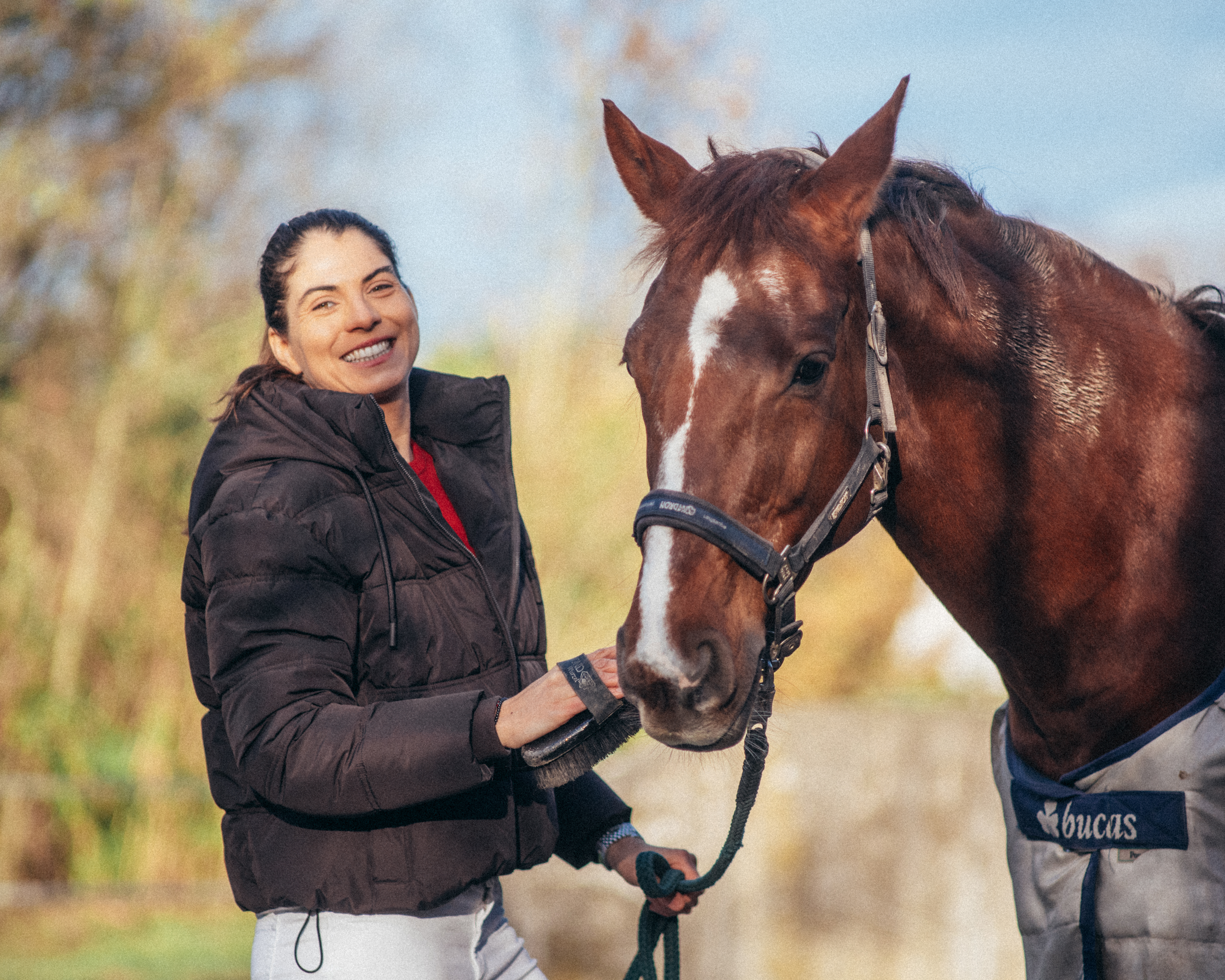 Katharina mit ihrem Pferd